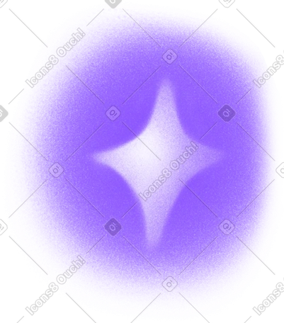 闪亮的紫色小星星插图，PNG、SVG格式