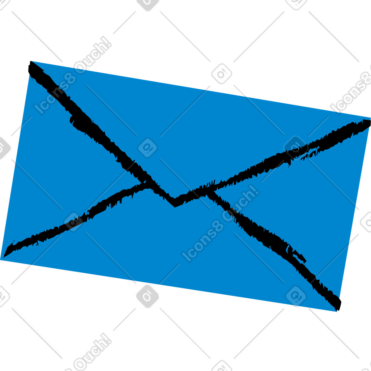 Lettera illustrazione in stile Rush scarica in PNG, SVG