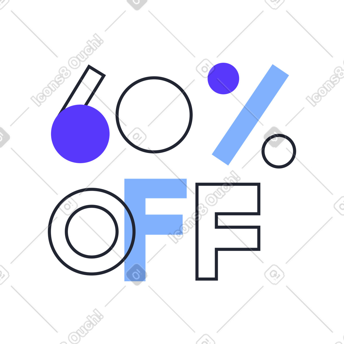 下载 Pablita 风格的 百分之六十 插画，支持 PNG、SVG 格式