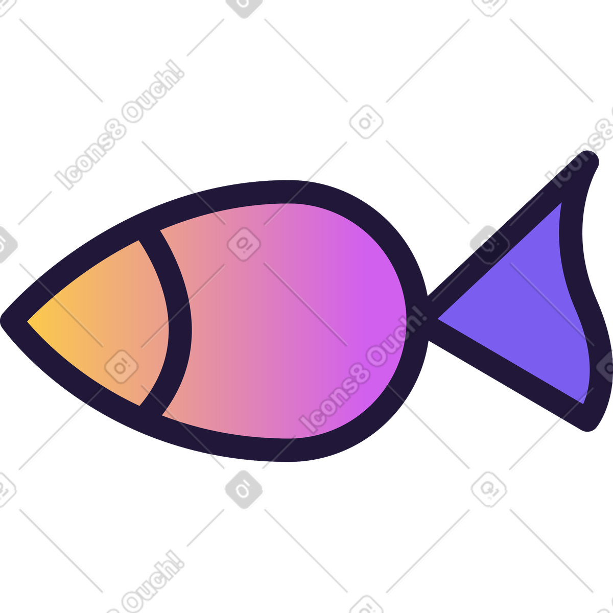 下载 Conifer 风格的 鱼 插画，支持 PNG、SVG 格式