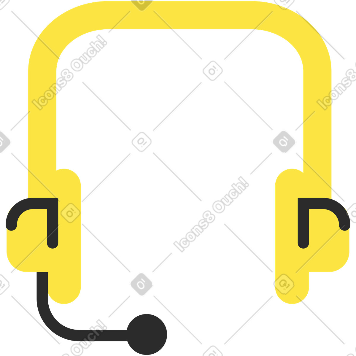 Ilustração de Suporte fones ouvido em no estilo Marginalia para baixar em PNG, SVG