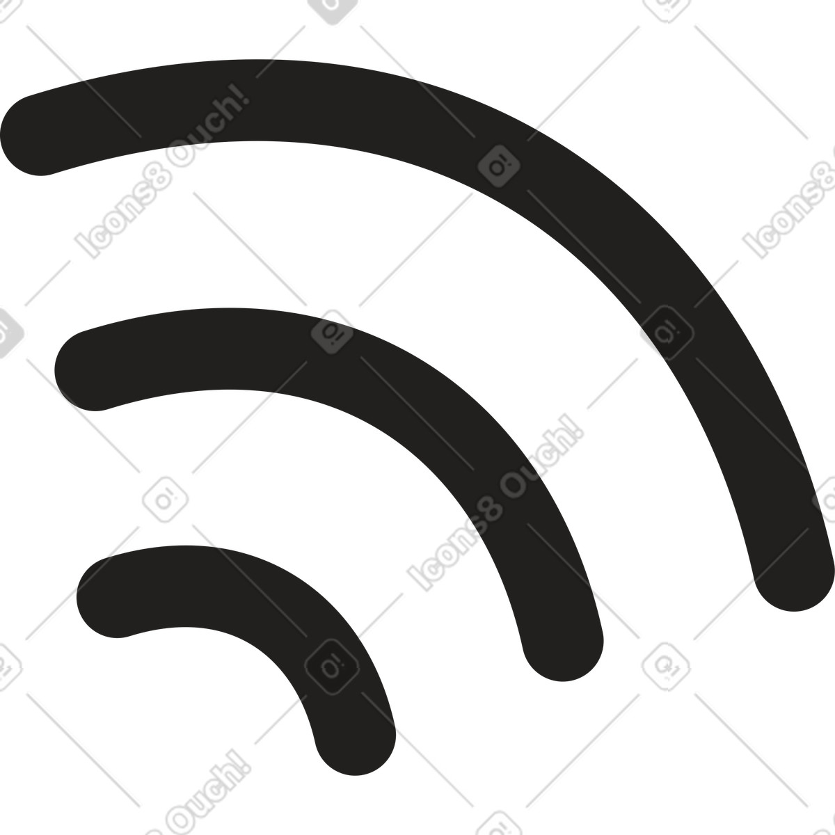Ilustração de Wi-fi em no estilo Little para baixar em PNG, SVG