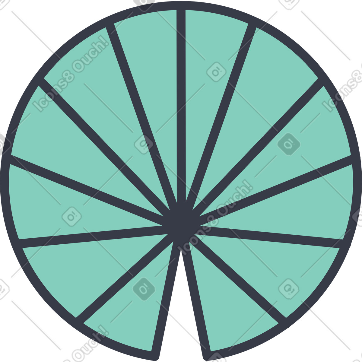 Abstract スタイルの 葉 のイラストをPNG、SVG形式でダウンロード