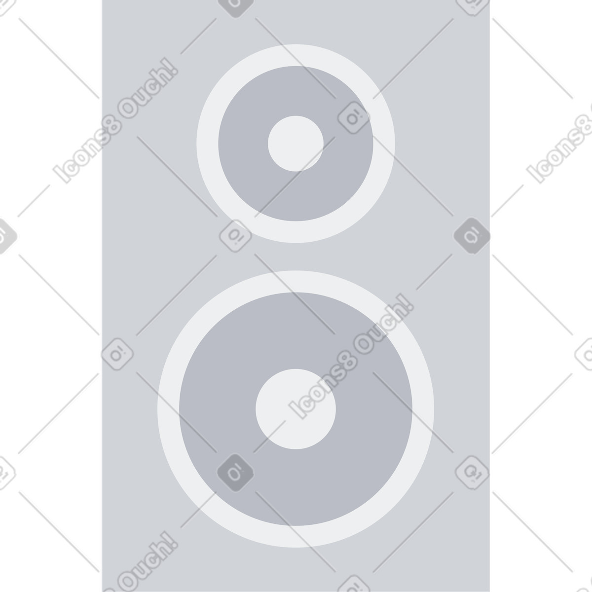 Illustration Haut-parleur colonne dans le style Urban à télécharger aux formats PNG, SVG