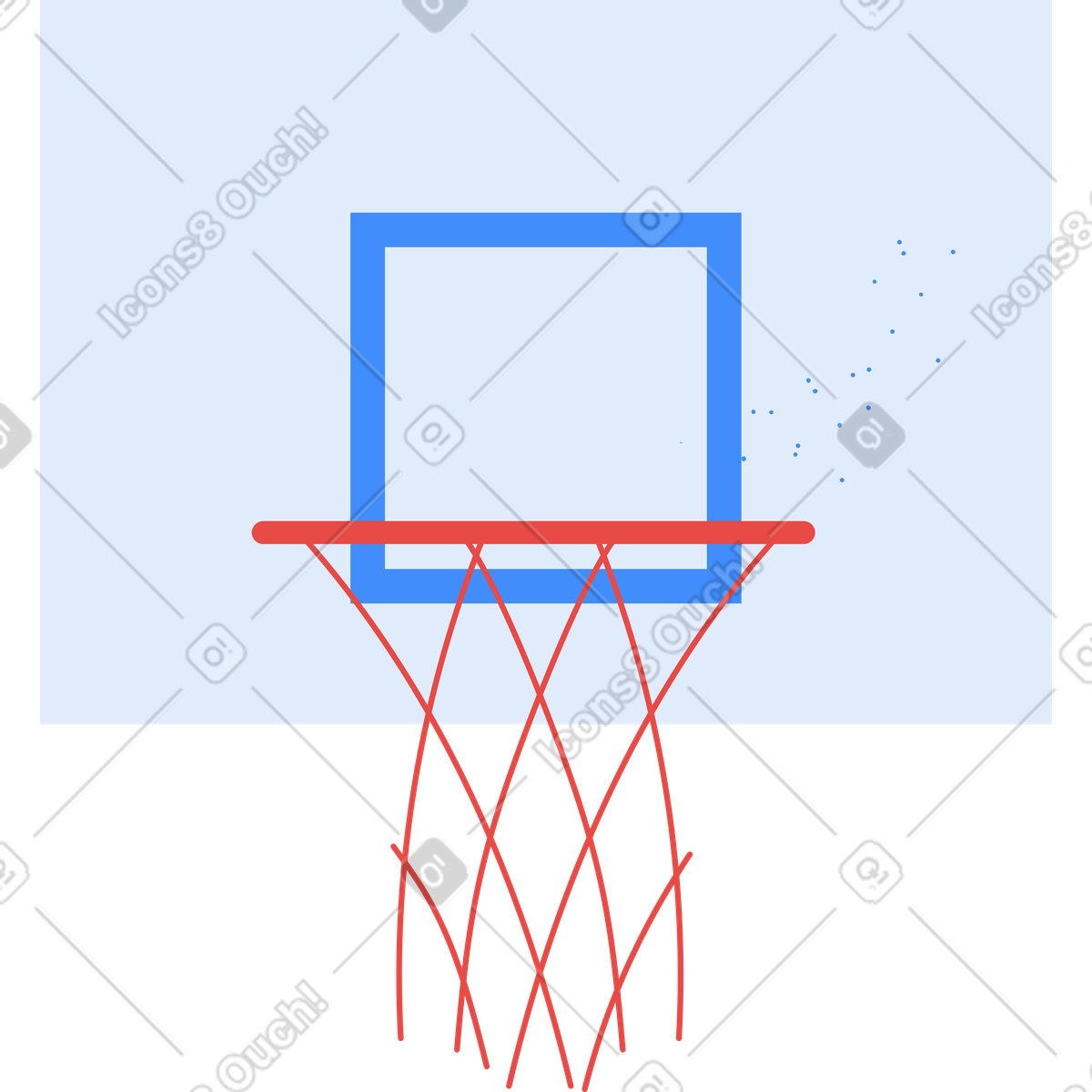Clip スタイルの バスケットボール のイラストをPNG、SVG形式でダウンロード