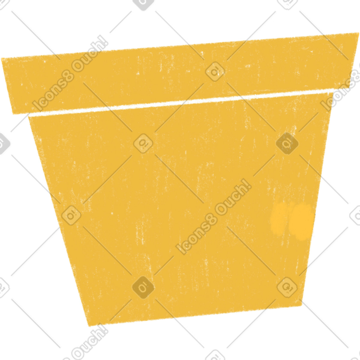 Illustration Yellow flower pot dans le style Tutti à télécharger aux formats PNG, SVG