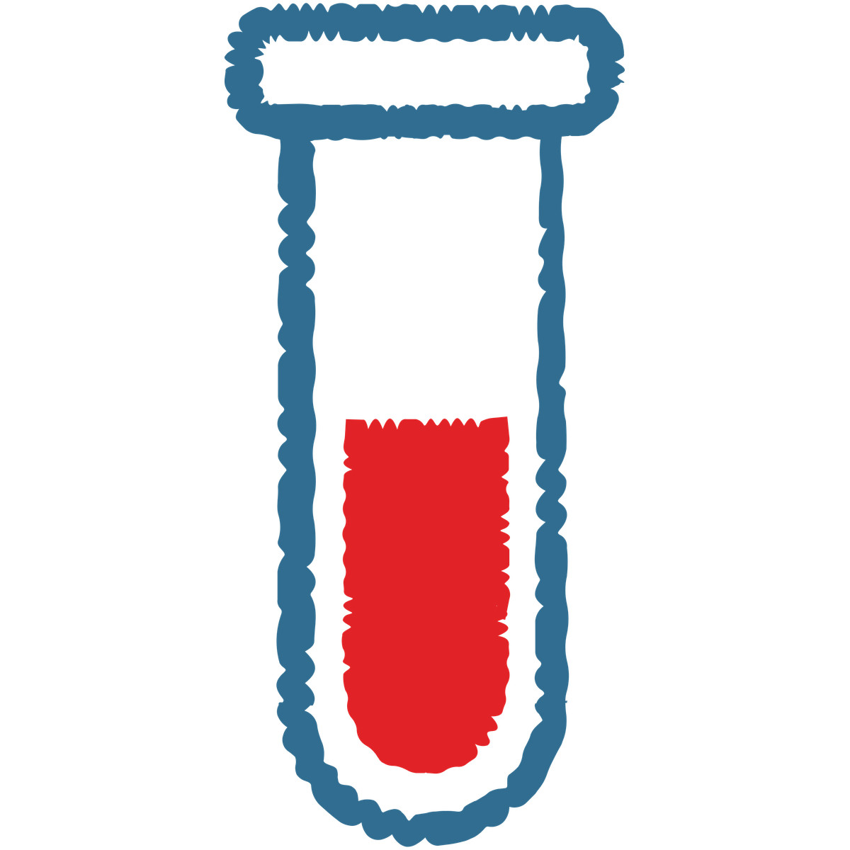 Ilustración Test tube en estilo Cherry a descargar en PNG y SVG