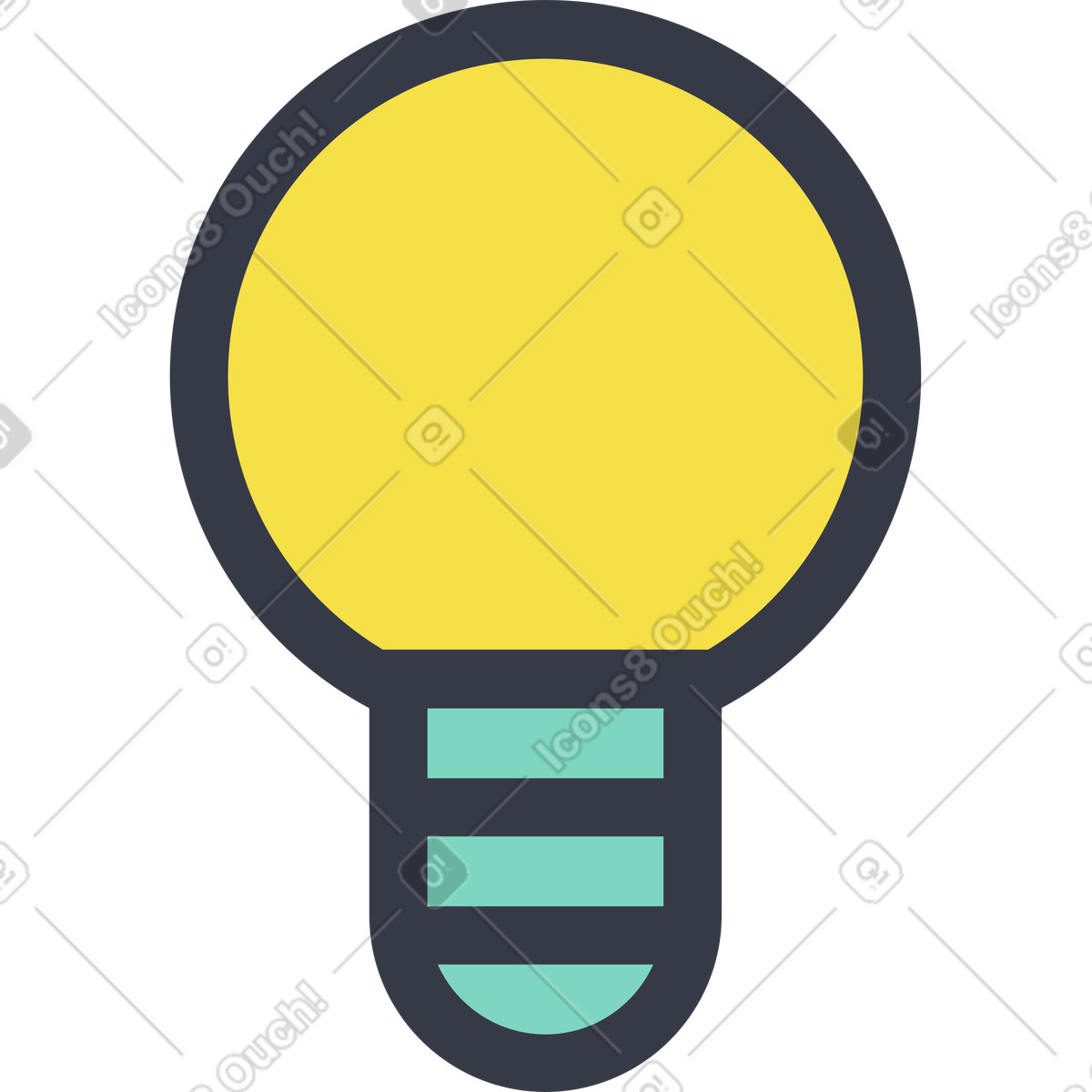 Bulb illustration in PNG, SVG