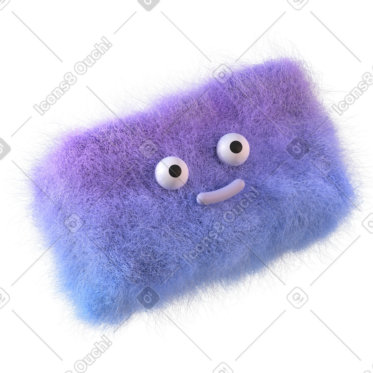 Ilustração de Abstract figure fur brick face em no estilo 3D Glassy para baixar em PNG, SVG