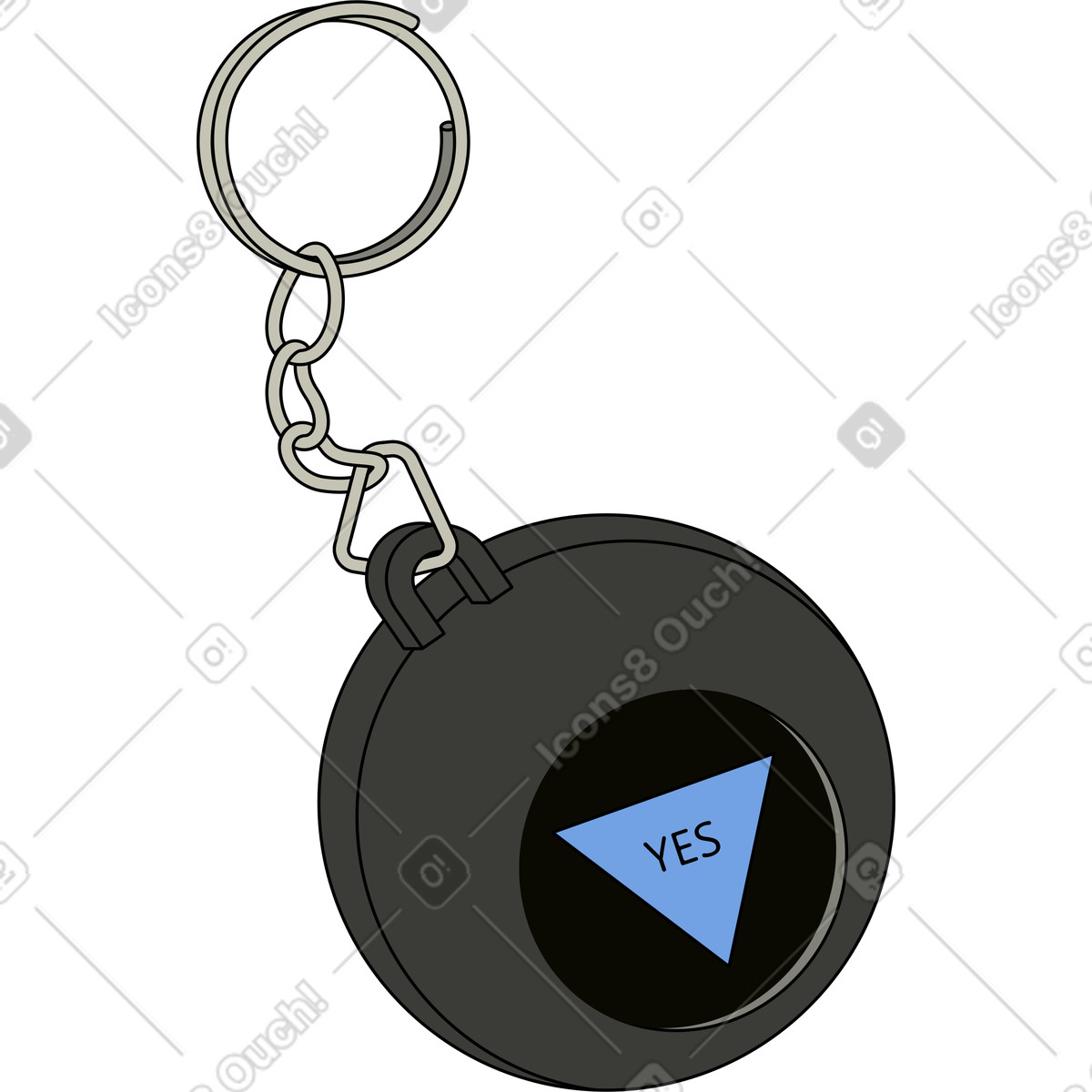 Ilustração de Bola da fortuna em no estilo Retro para baixar em PNG, SVG