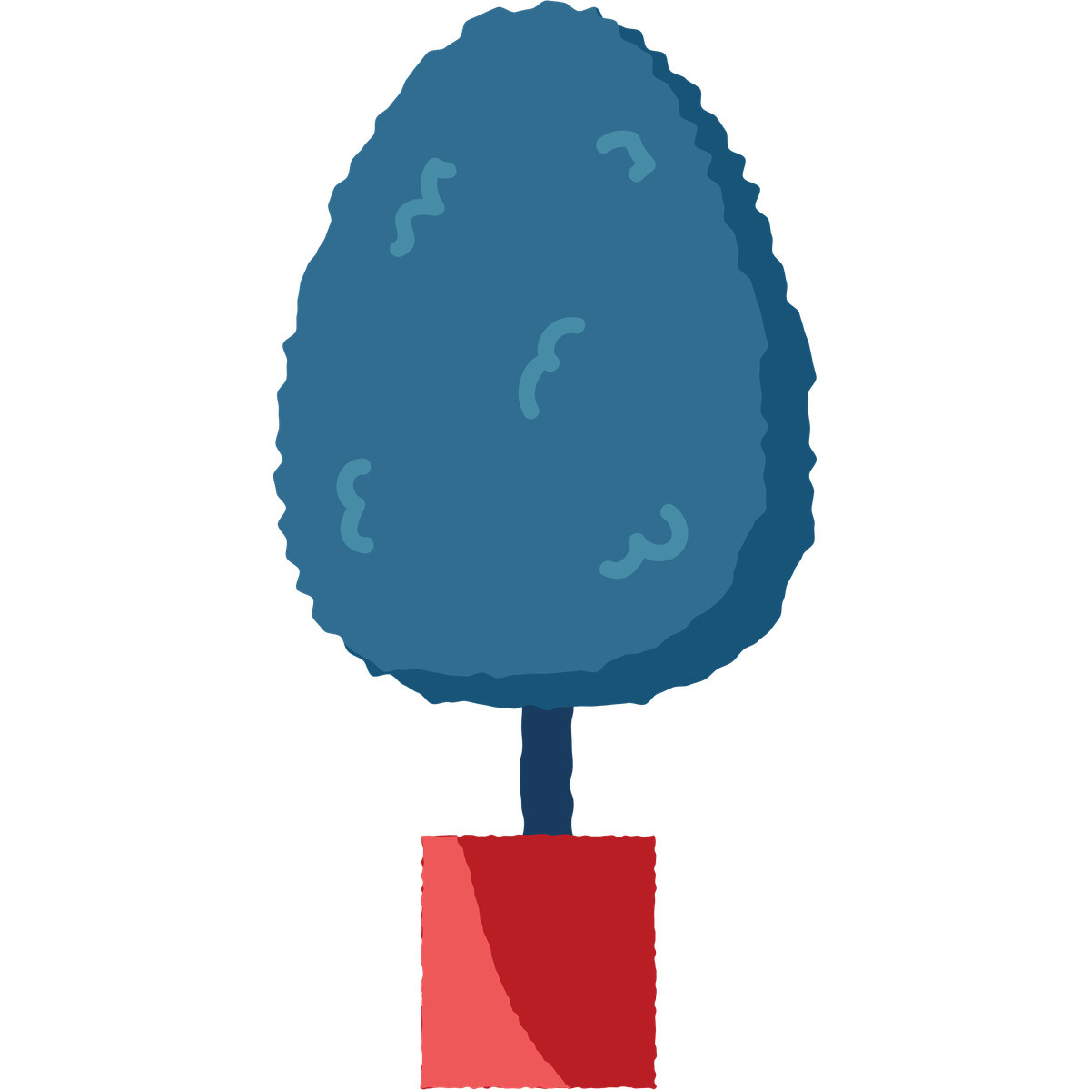 Tree illustrazione in stile Cherry scarica in PNG, SVG