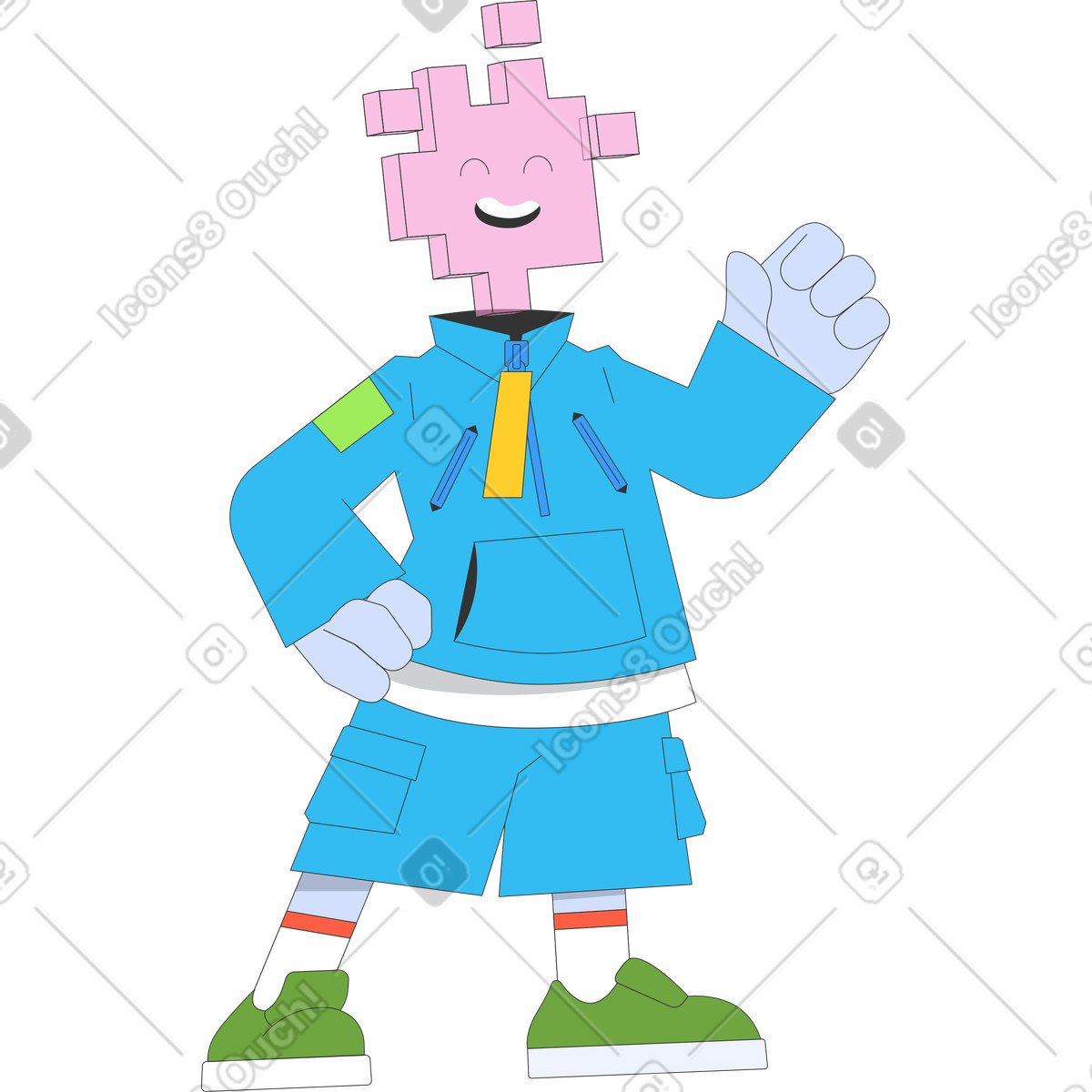 Carattere illustrazione in stile Kit scarica in PNG, SVG