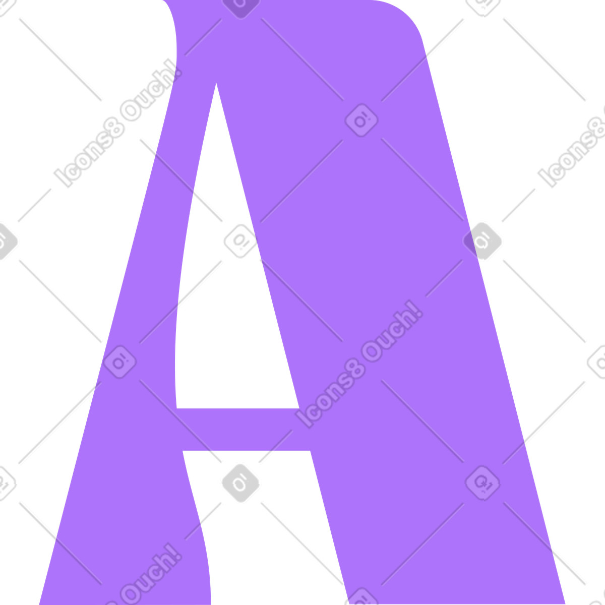 Ilustração de Letra a em no estilo Florid para baixar em PNG, SVG