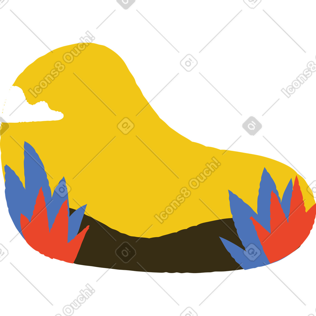 下载 Bermuda 风格的 森林 插画，支持 PNG、SVG 格式