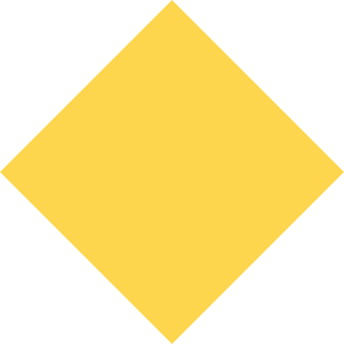 Rhombus yellow-Illustration im Fogg-Stil als Download in PNG, SVG