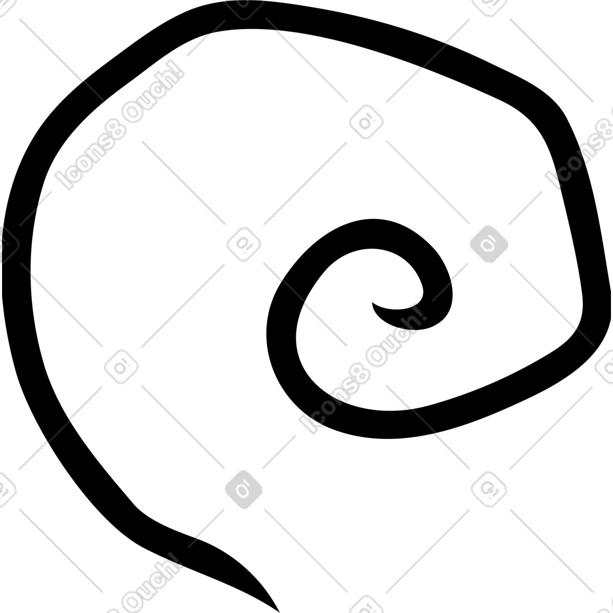 Illustration Escargot dans le style Twirl à télécharger aux formats PNG, SVG