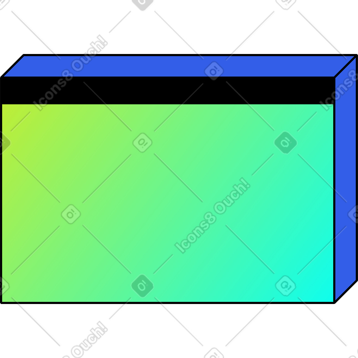 Ilustração de Janela em no estilo Memphis para baixar em PNG, SVG