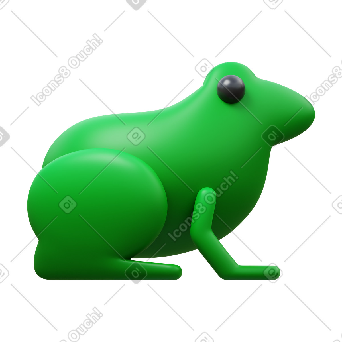 Ilustração de Frog em no estilo 3D Fluency para baixar em PNG, SVG