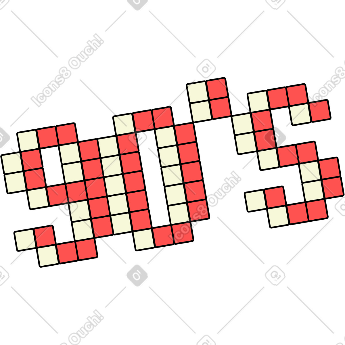 Retro 스타일의 90년대 일러스트레이션 PNG, SVG 다운로드