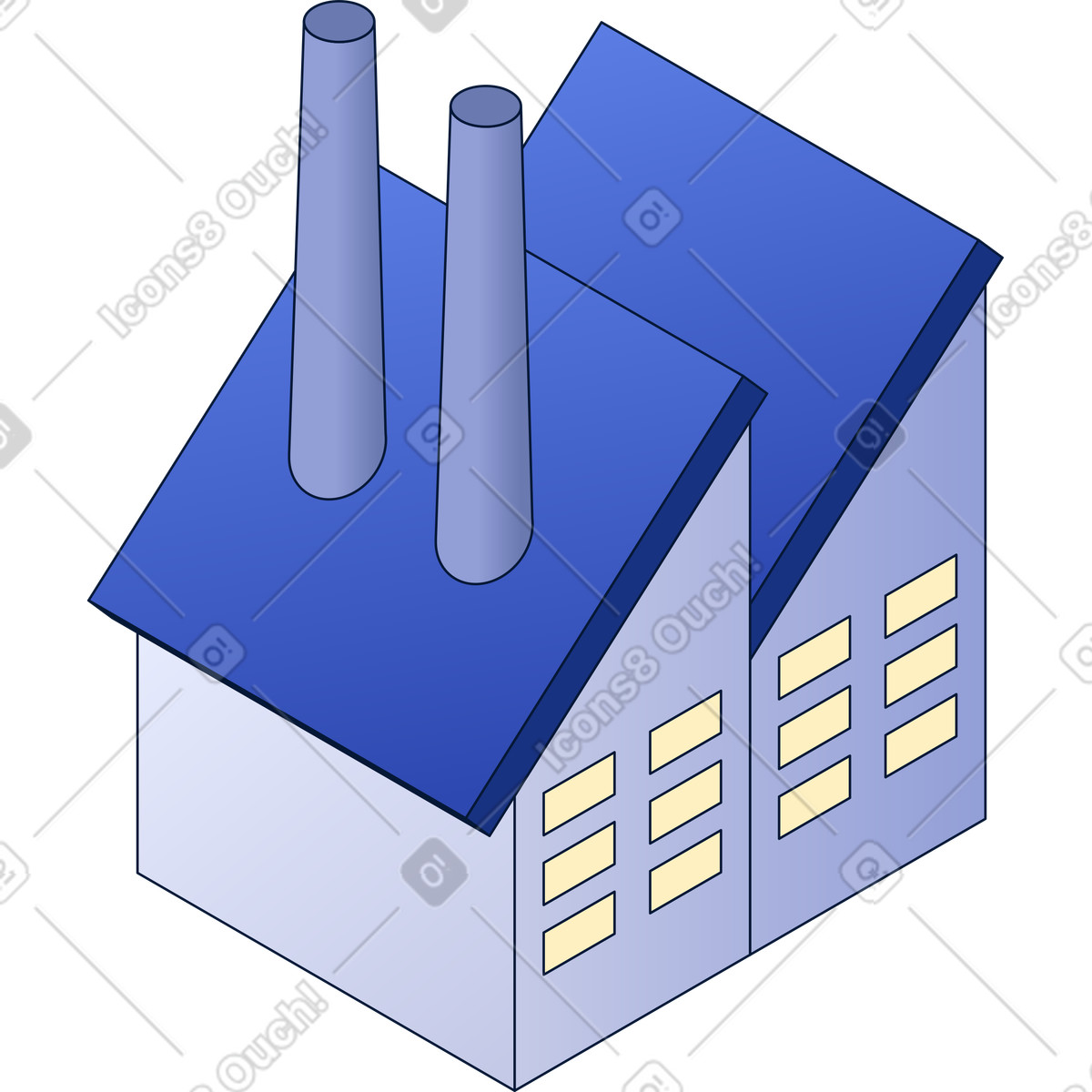 Factory illustration in Neat style download in PNG, SVG