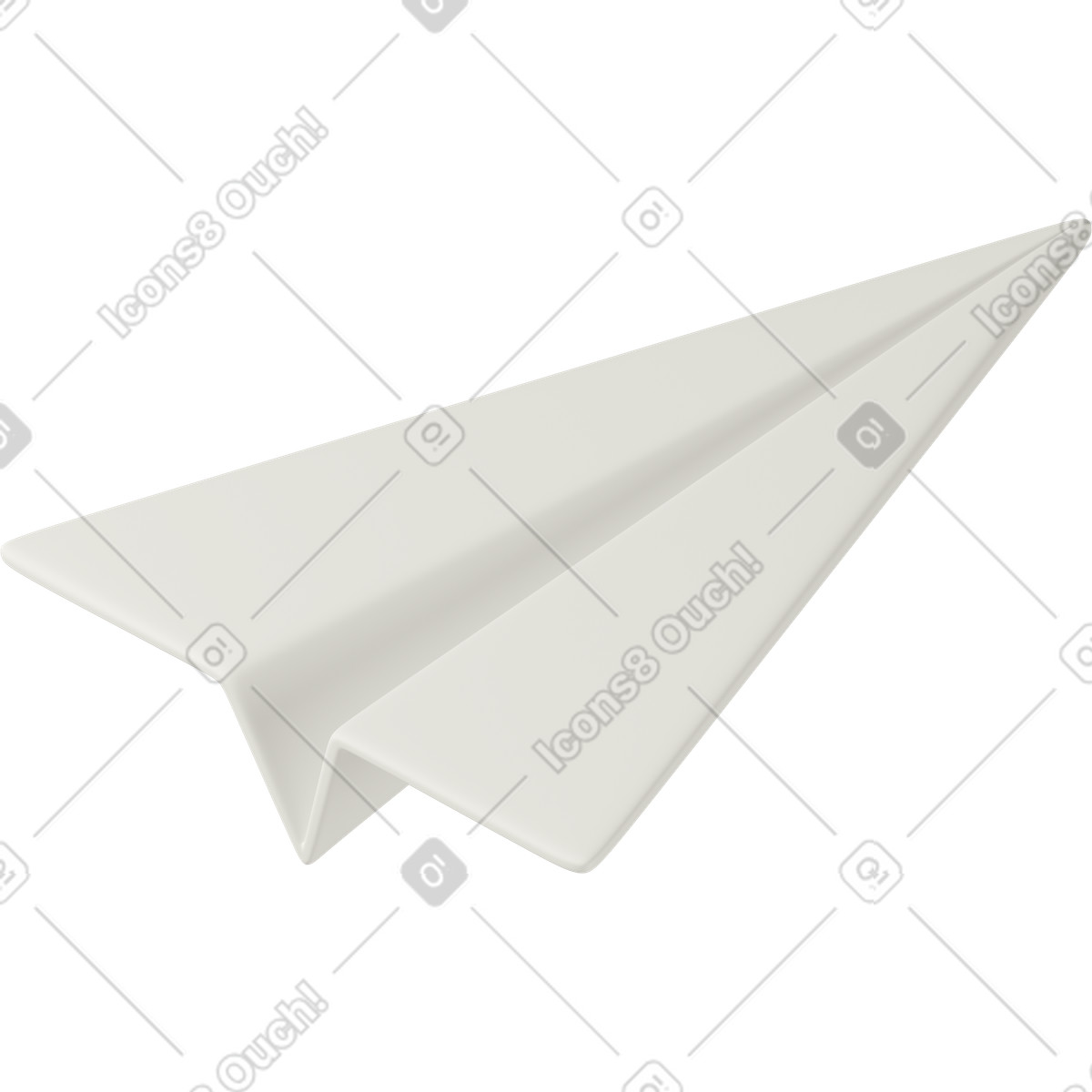 Иллюстрация Paper airplane в стиле 3D Casual life — скачать в форматах PNG, SVG