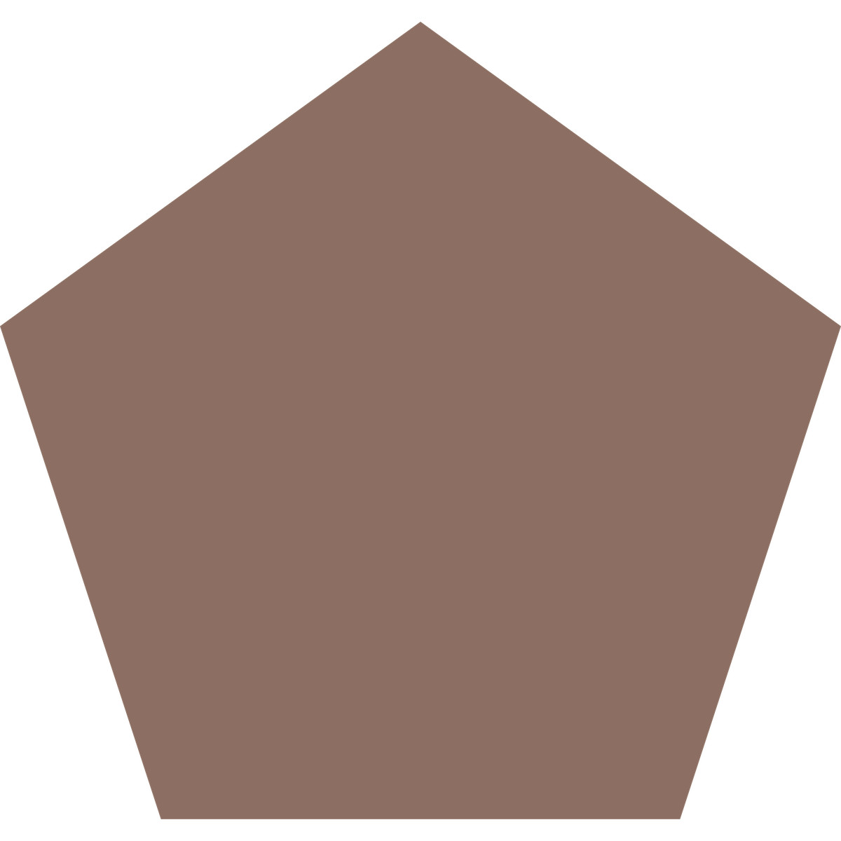Pentagon brown illustrazione in stile Fogg scarica in PNG, SVG