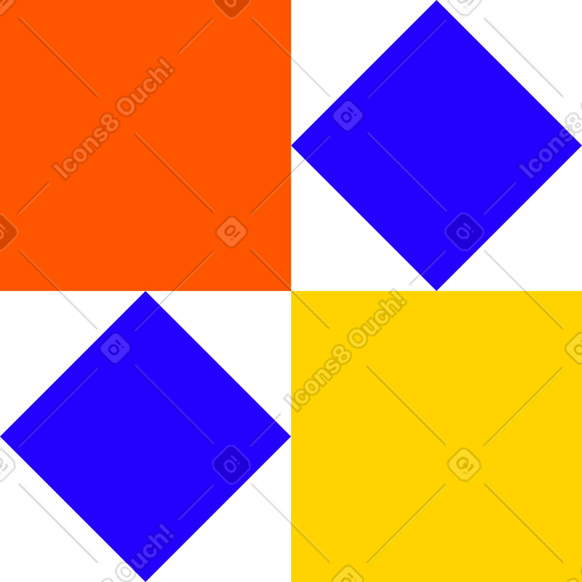 Illustration Carrés et losanges dans le style Framework à télécharger aux formats PNG, SVG