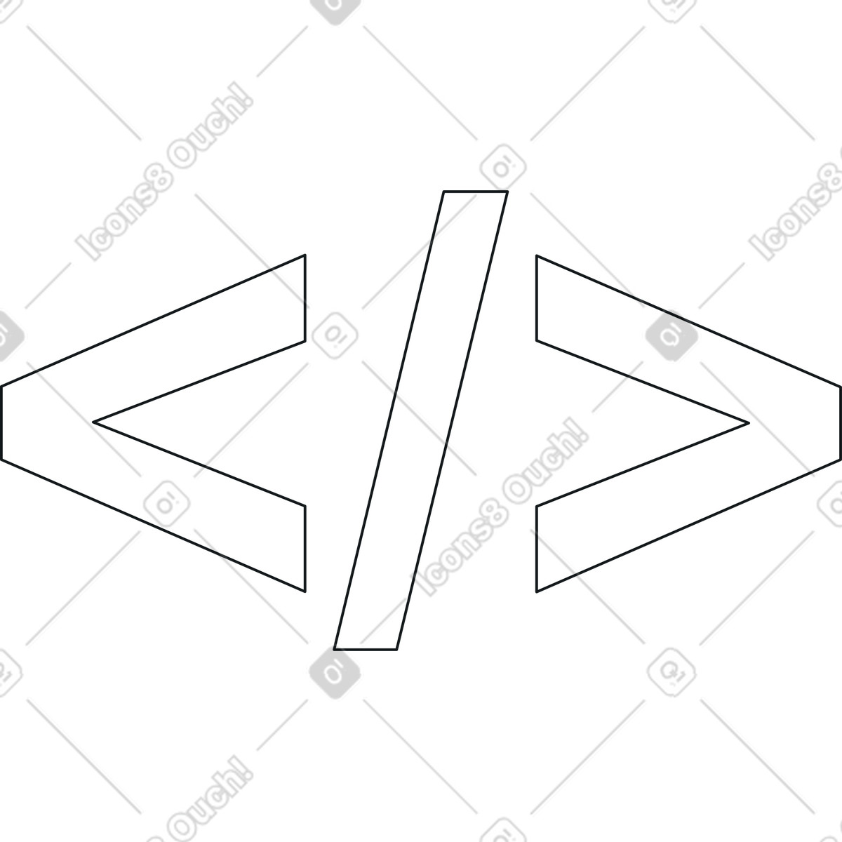 Programming sign illustration in PNG, SVG