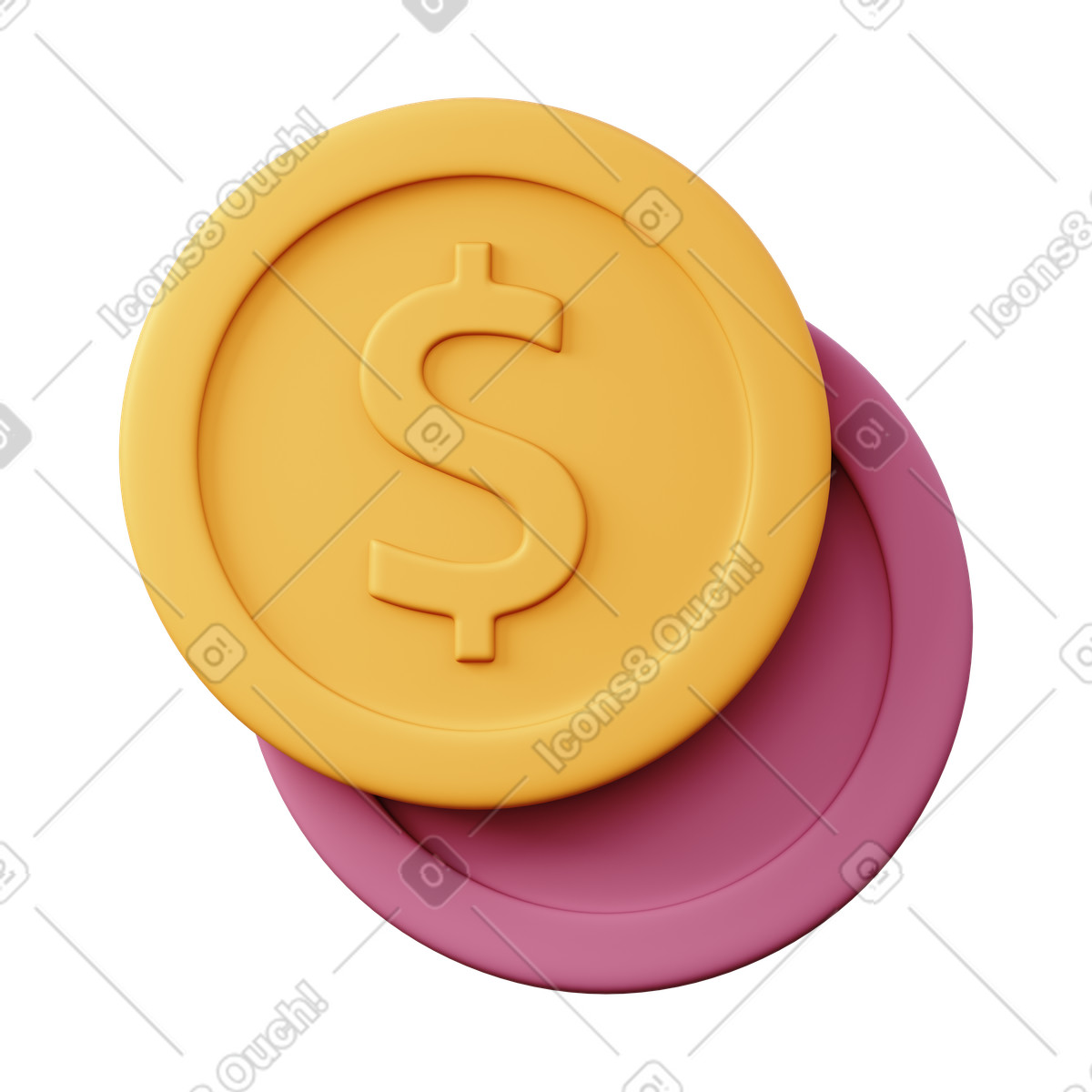 Expensive price illustration in 3D Sugary style download in PNG, SVG