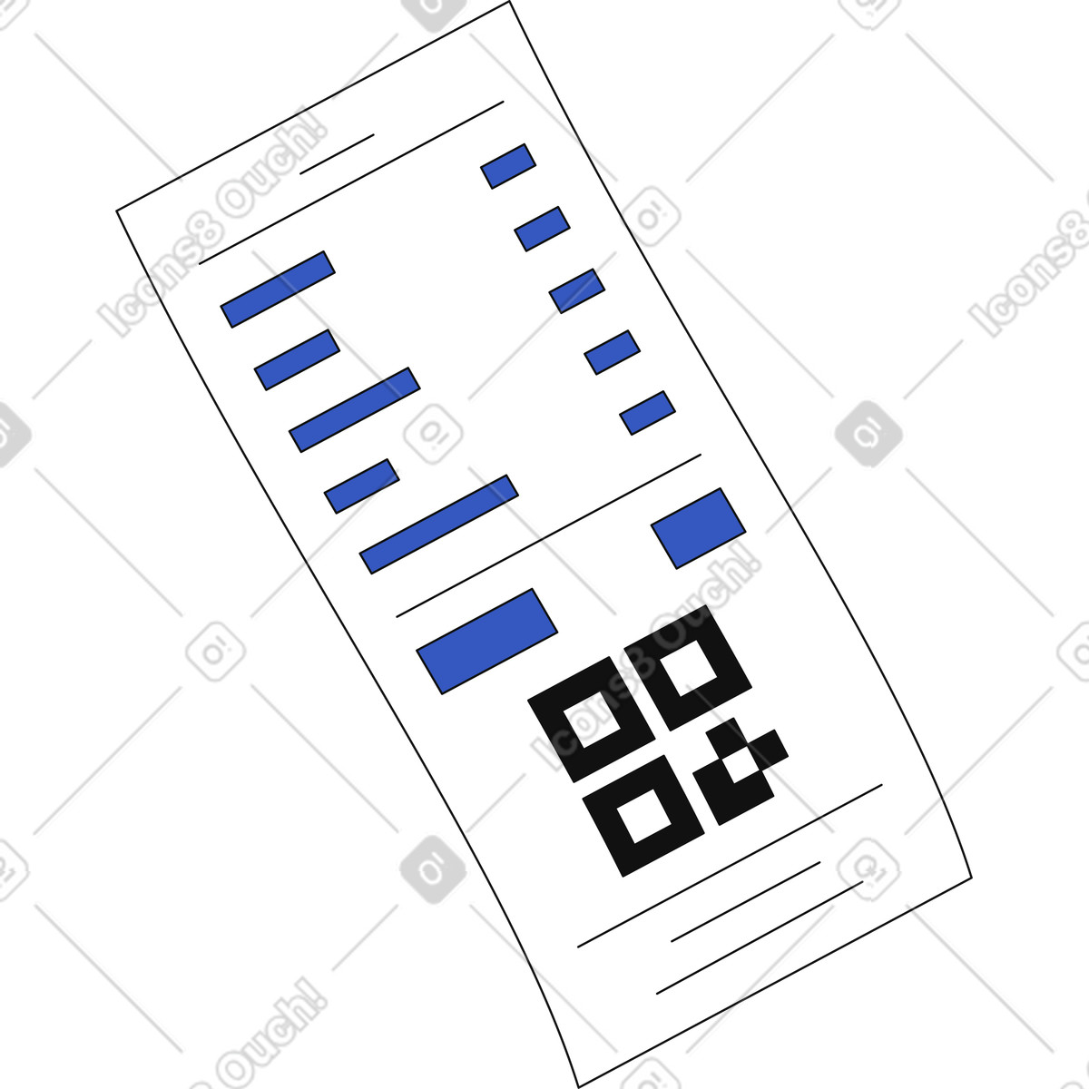 Order receipt illustration in PNG, SVG