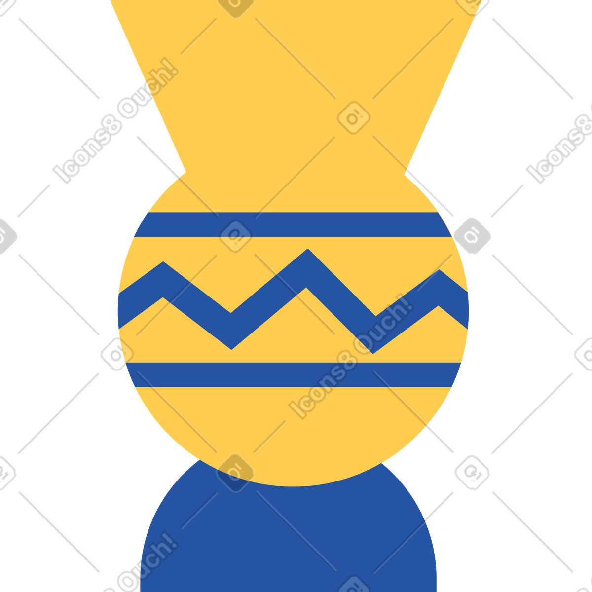 Vase-Illustration im Spot-Stil als Download in PNG, SVG