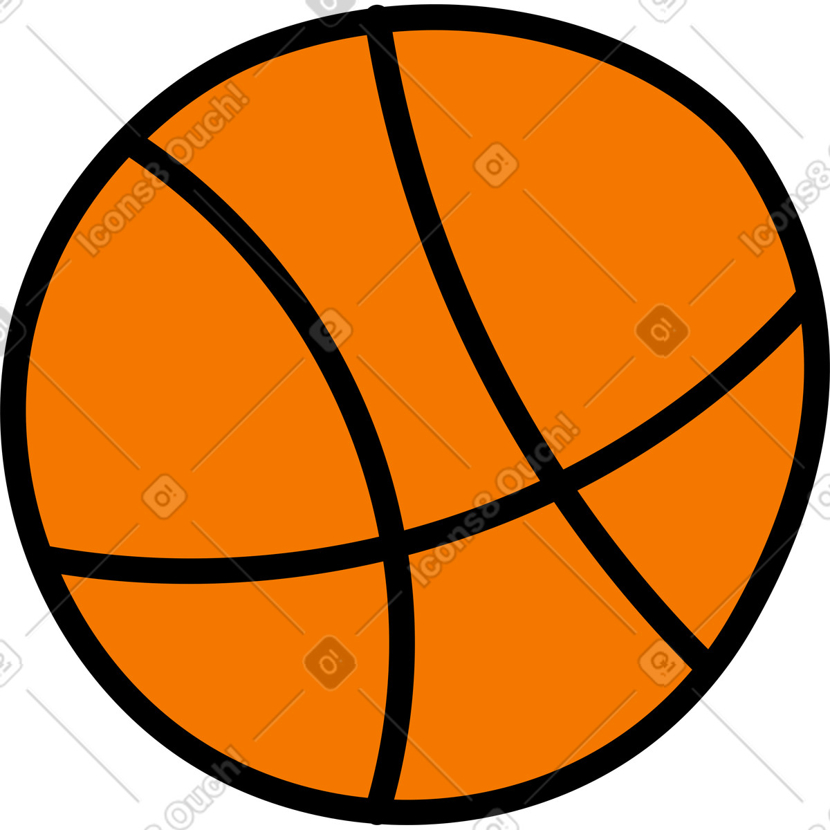 Illustration Basket-ball dans le style Giggle à télécharger aux formats PNG, SVG
