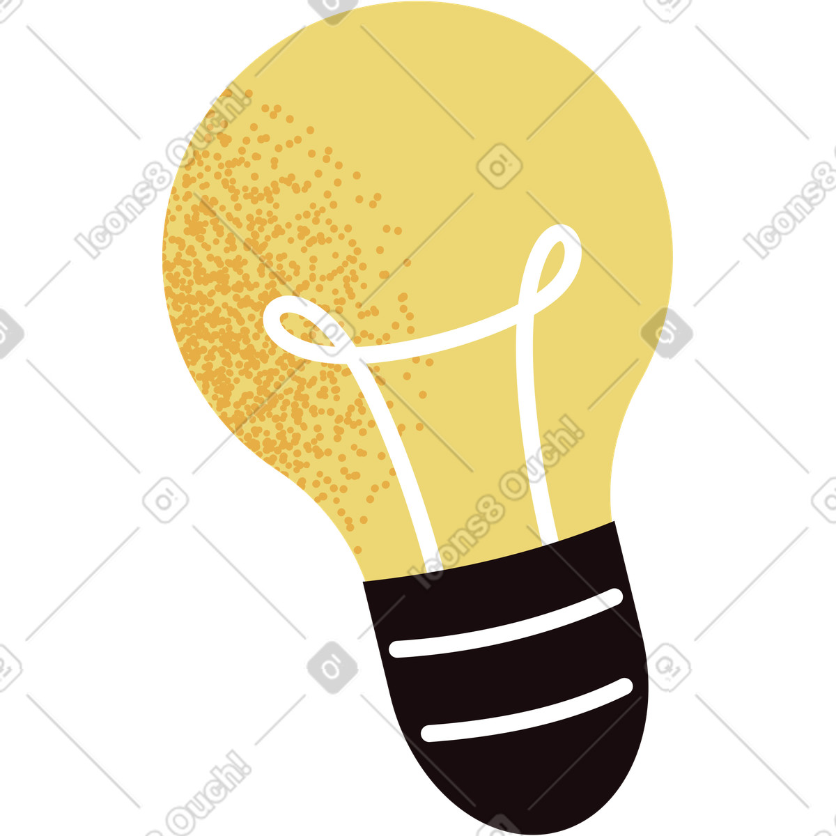 Ilustração de Lâmpada em no estilo Delight para baixar em PNG, SVG