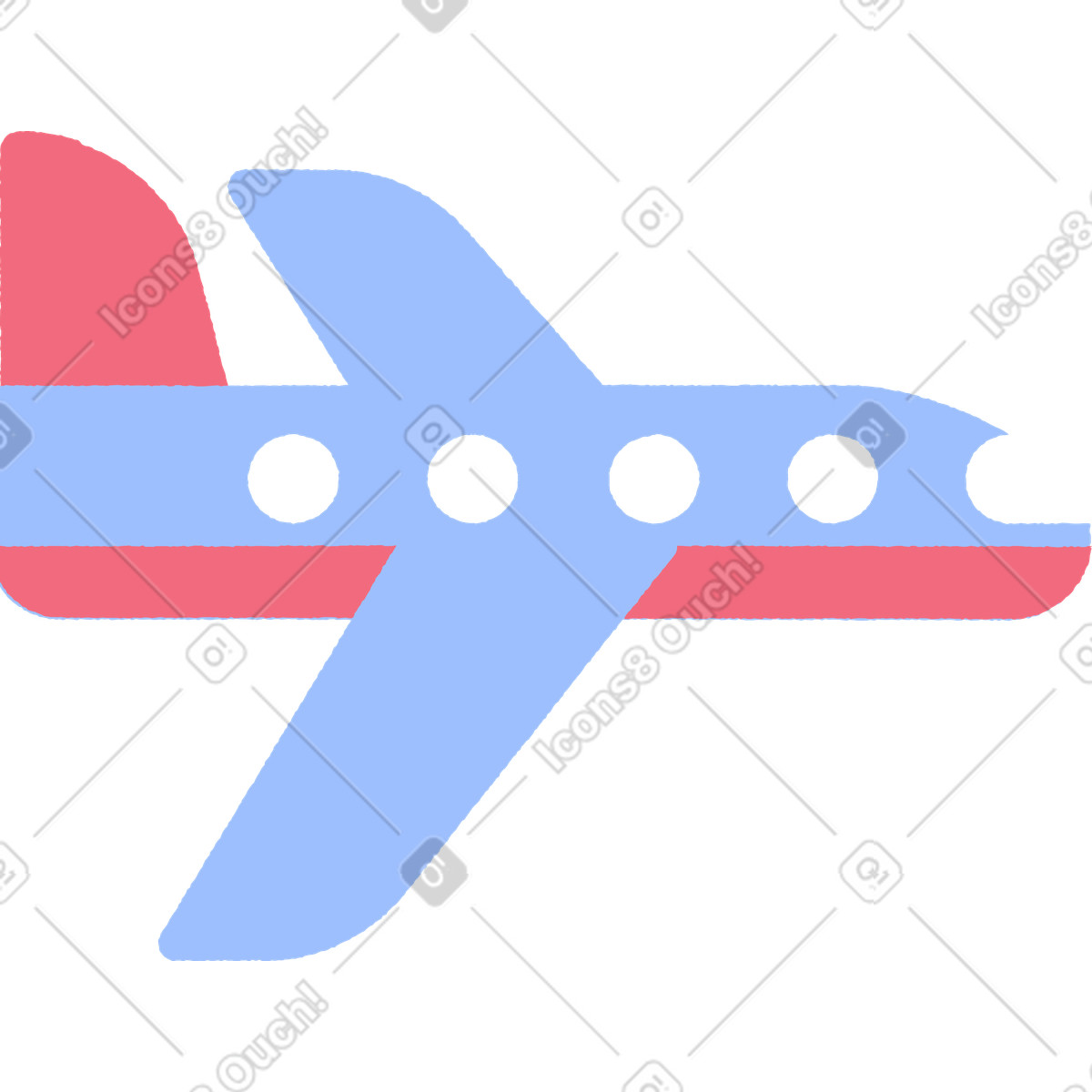 Иллюстрация Самолет в стиле Pablo — скачать в форматах PNG, SVG