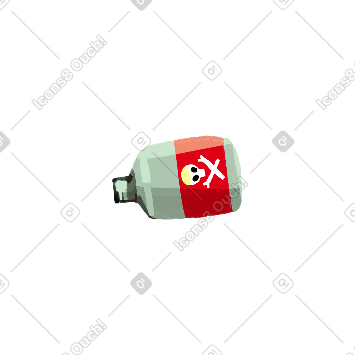 Gift-Illustration im Atomic-Stil als Download in PNG, SVG