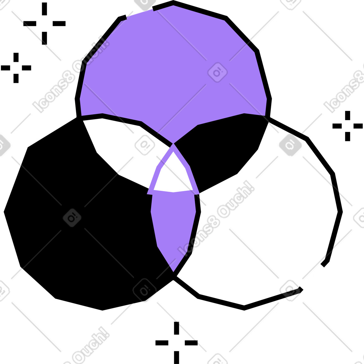 Amethyst 스타일의 Rgb 색상 모델 일러스트레이션 PNG, SVG 다운로드
