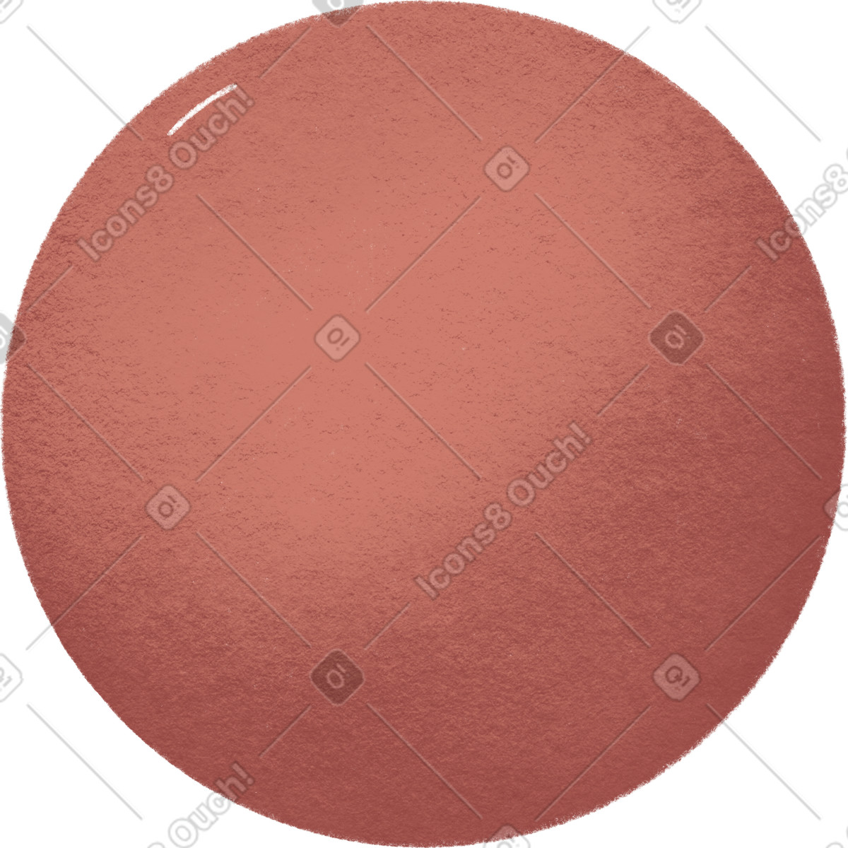 Ilustración Circulo en estilo Woolly a descargar en PNG y SVG