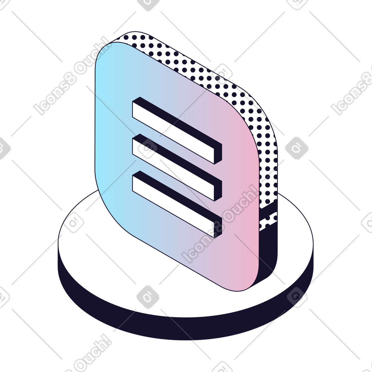 Menu Navigation, Interface Options, UI Control illustration in Node style download in PNG, SVG