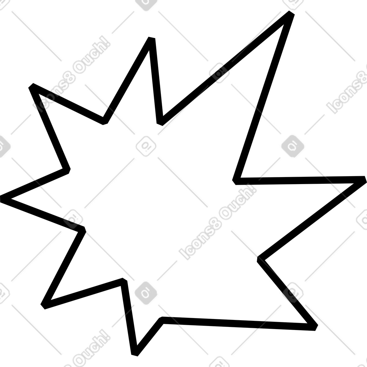 Ilustración Destello en estilo Memphis a descargar en PNG y SVG