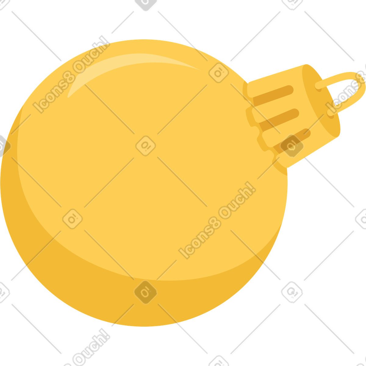 Illustration Boule de noel dans le style Social à télécharger aux formats PNG, SVG