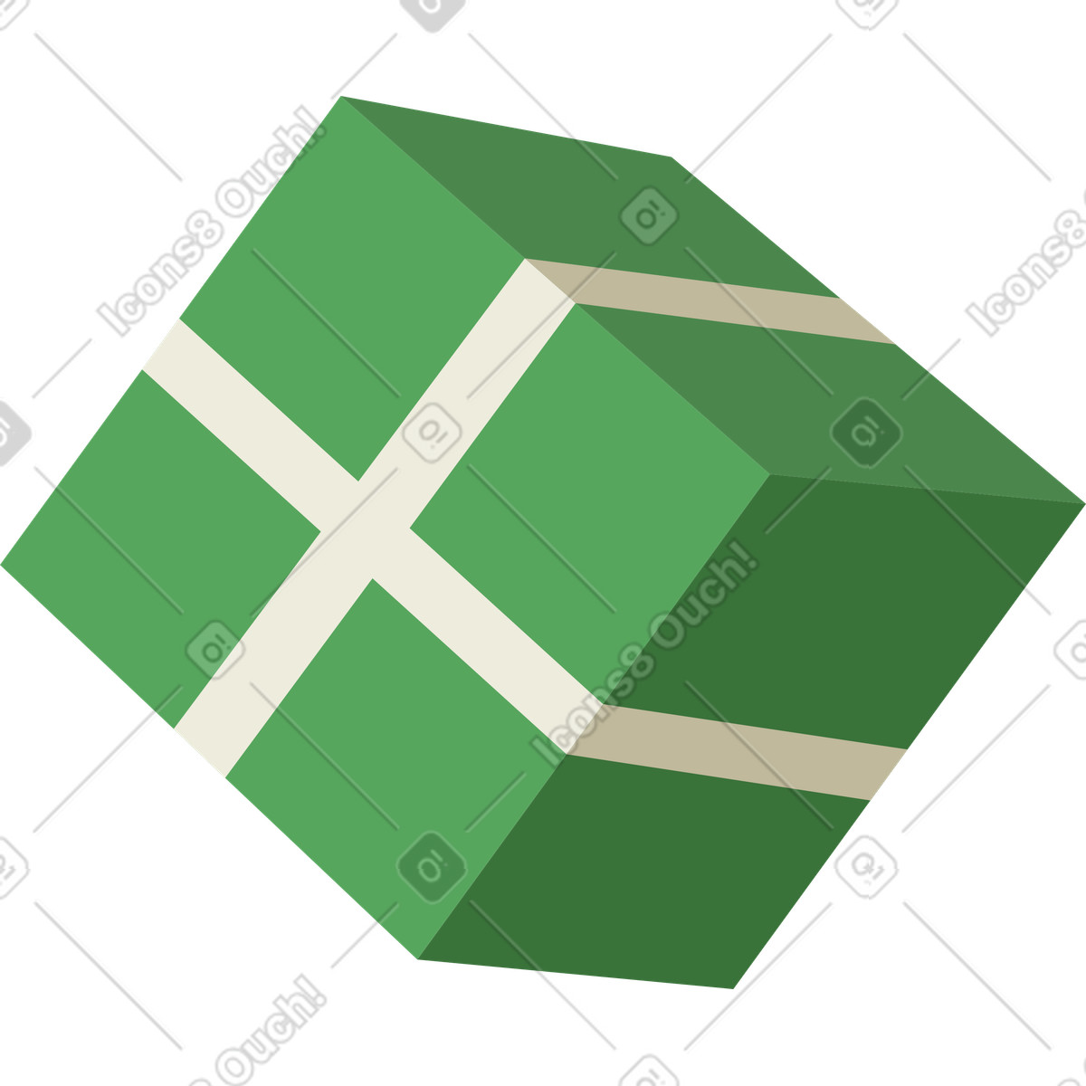 Gift box illustration in Social style download in PNG, SVG