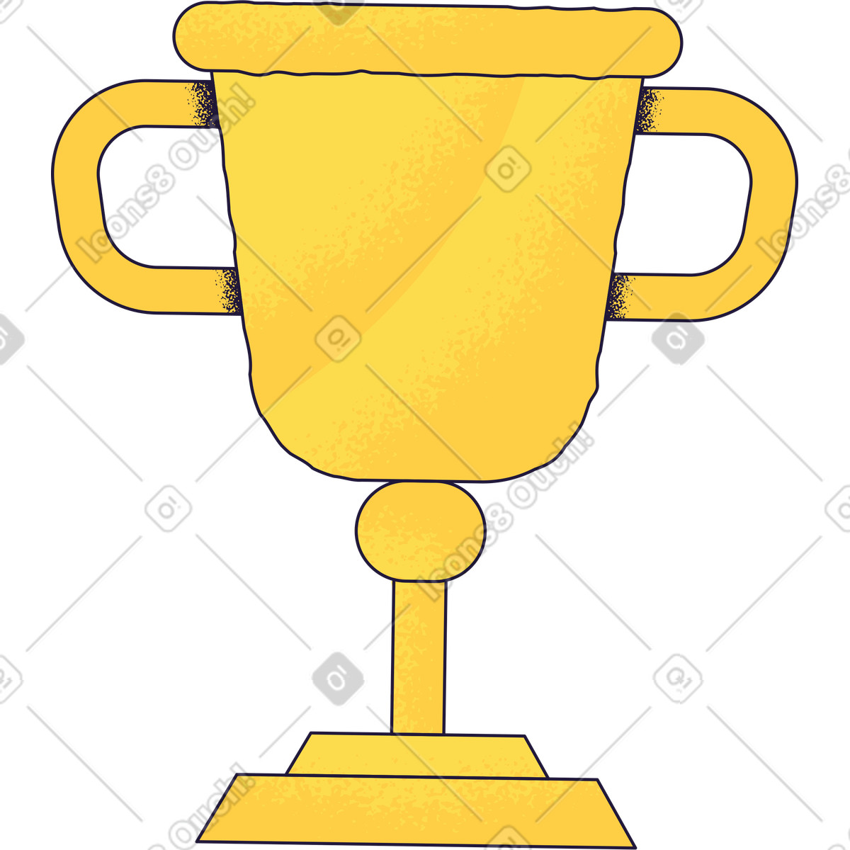 Trophy illustration clipart featuring a transparent background in GIF and PNG