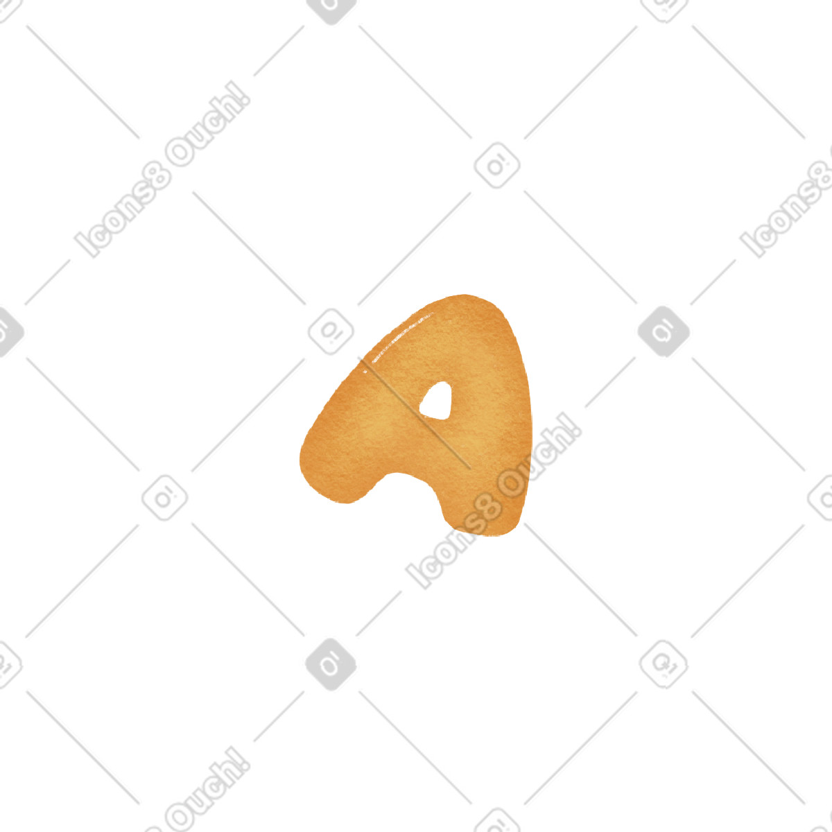 Ilustración A en estilo Woolly descargar en PNG y SVG