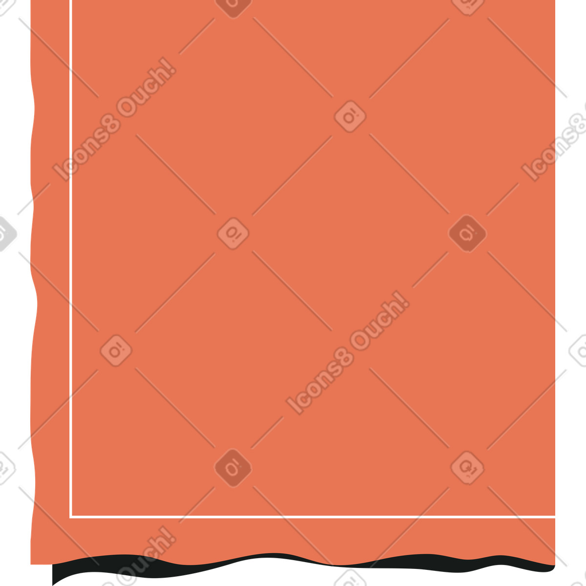 Schal-Illustration im Lounge-Stil als Download in PNG, SVG
