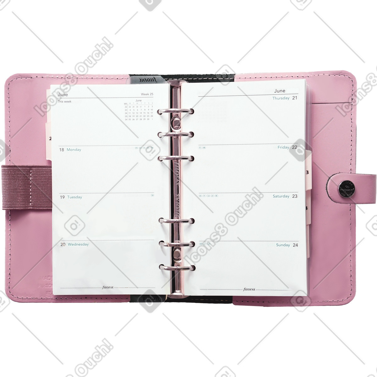Ilustración Cuaderno de planificadores en estilo Marker a descargar en PNG y SVG