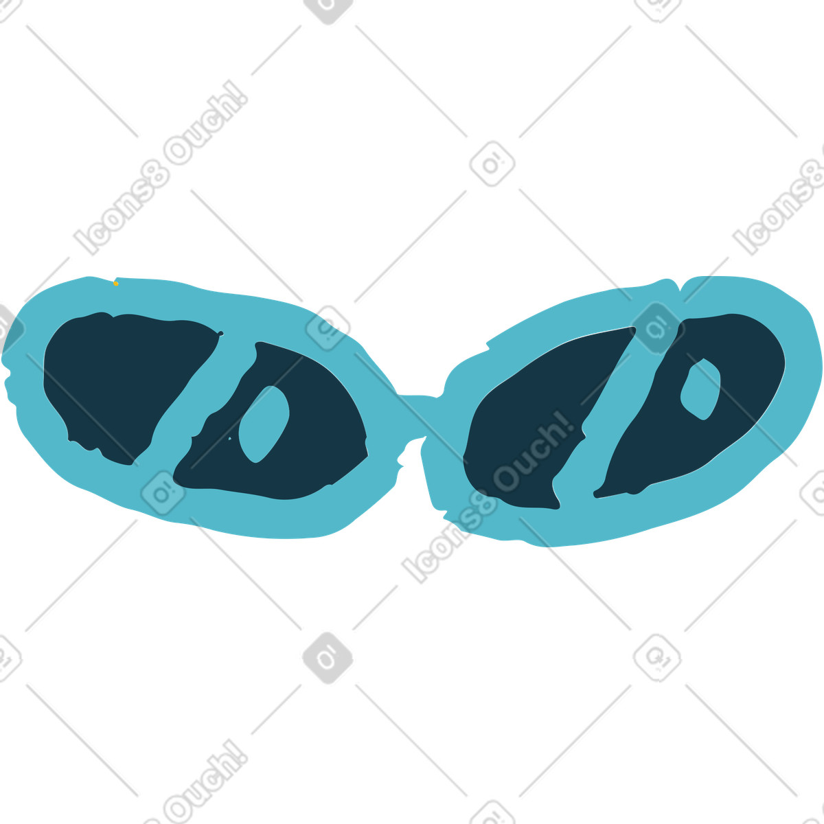 Ilustración Gafas de sol en estilo Flamenco a descargar en PNG y SVG