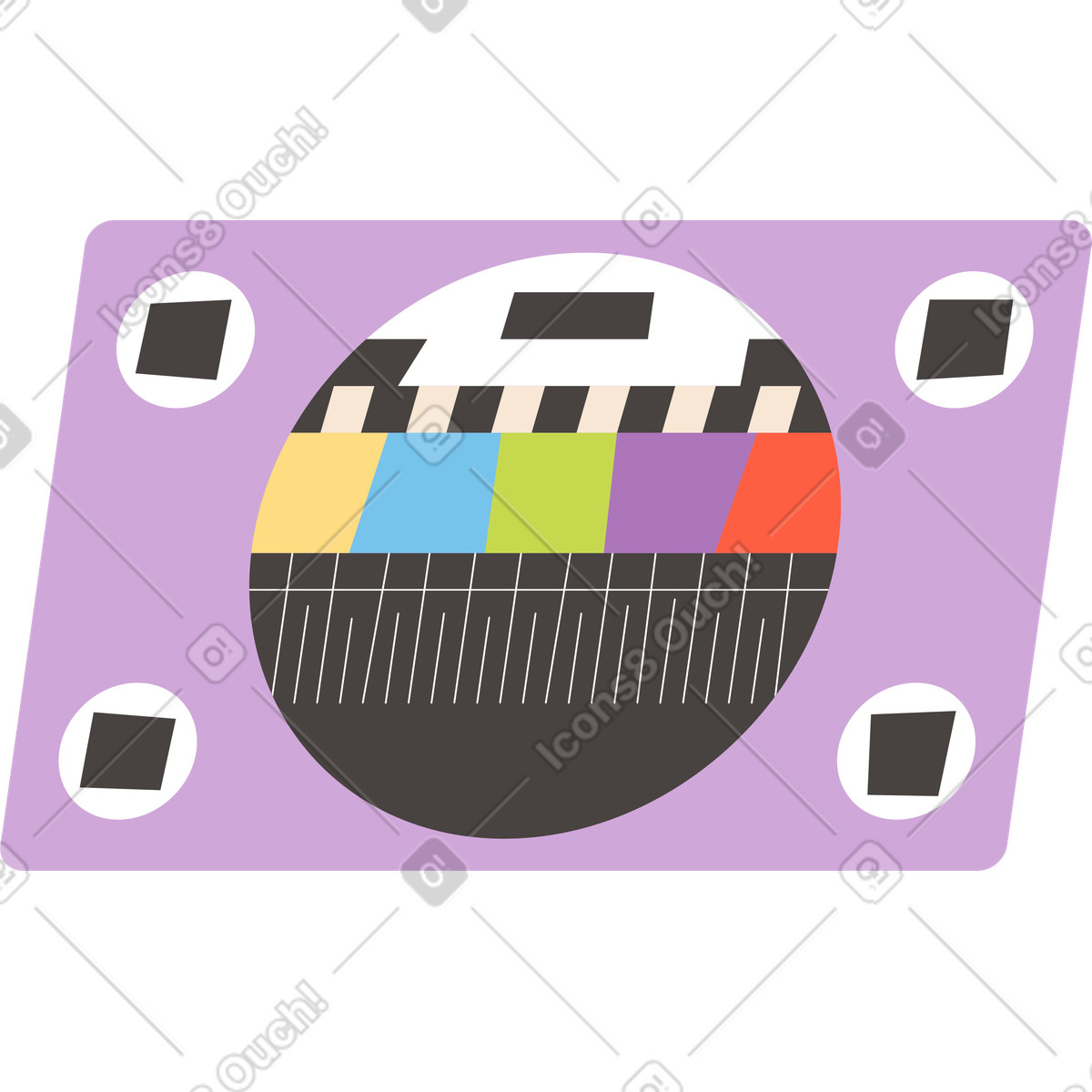 Bildschirm kein signal-Illustration im Dizzy-Stil als Download in PNG, SVG