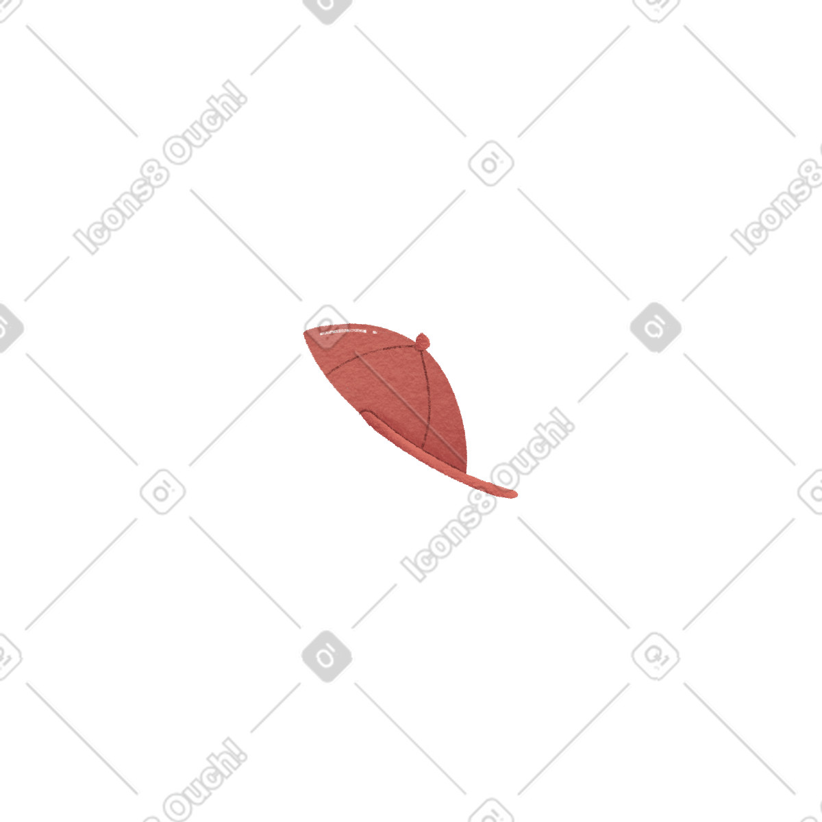 Ilustração de Red cap em no estilo Woolly para baixar em PNG, SVG