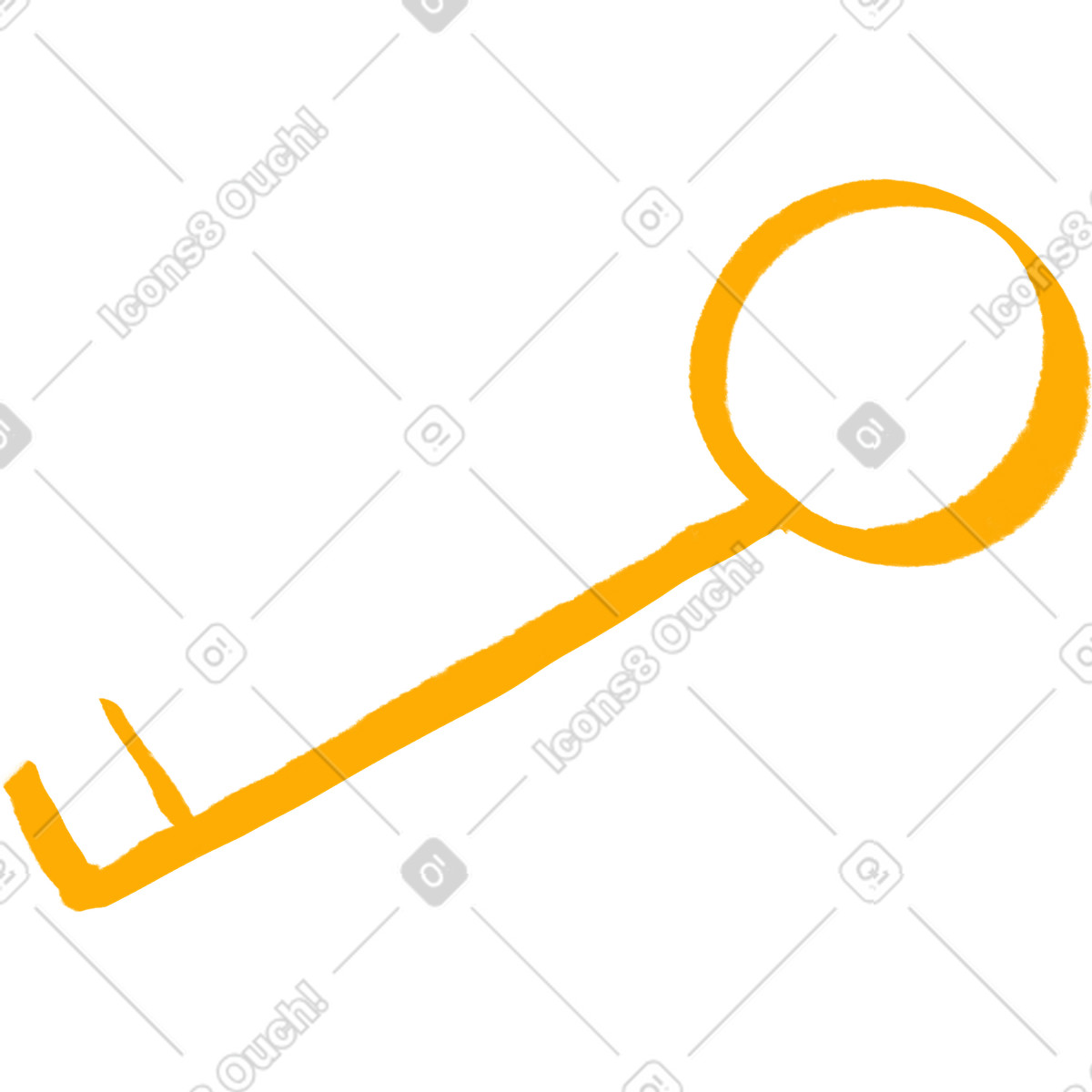Illustration Big golden key dans le style Company à télécharger aux formats PNG, SVG