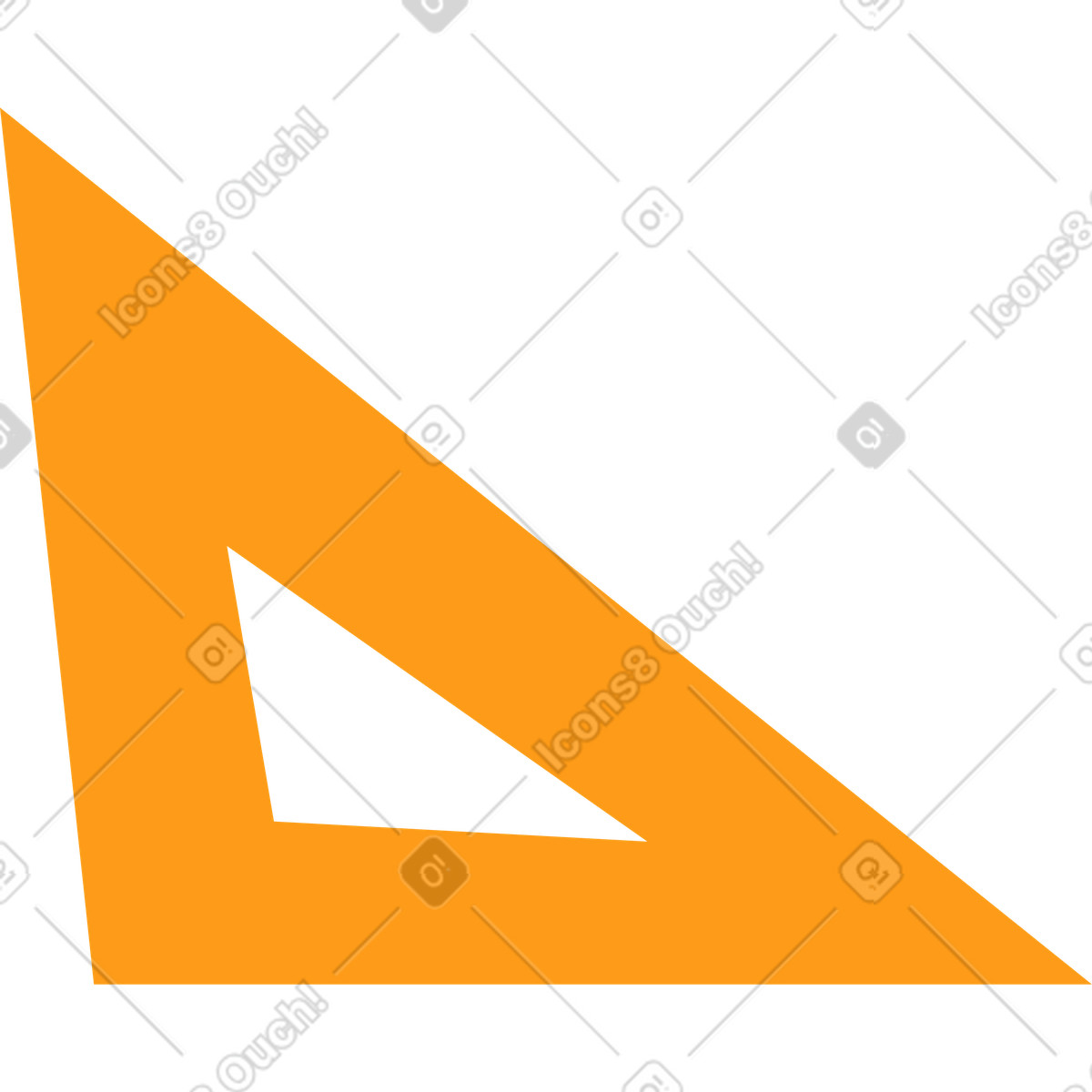 Triangle ruler illustrazione in stile Kingdom scarica in PNG, SVG